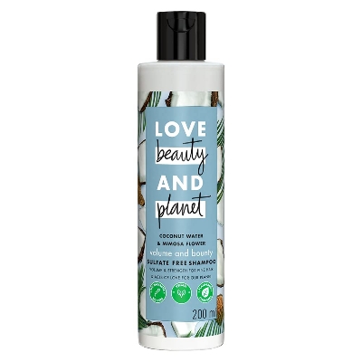 Picture of Love Beauty & Planet Coconut Water & Mimosa Flower Natural Shampoo for Volume|No Sulfates,No Paraben|200ml