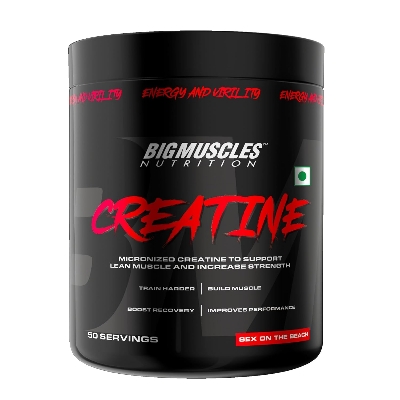 Picture of Bigmuscles Nutrition Creatine Powder [50 Servings, Sex On The Beach] | Micronized Creatine Monohydrate to Support Lean Muscle Repair & Recovery | Increase Strength and Athletic Performance