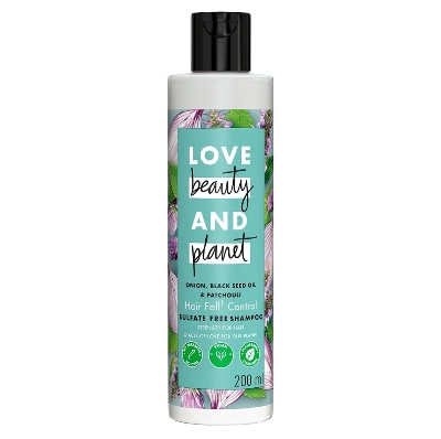 Picture of Love Beauty & Planet Onion, Black Seed & Patchouli Hairfall Control Natural Shampoo|No Sulfates,No Paraben|200ml