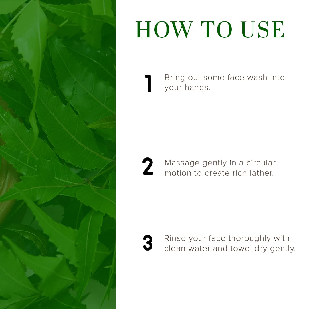 Picture of Khadi Natural Neem & Tea Tree Herbal Face Wash | Herbal Face Wash for Glowing Skin | Face Wash for Controlling Acne | Paraben & Sulphate-Free | Suitable for All Skin Types 210ml