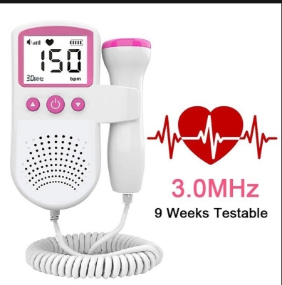 Picture of Fetal Doppler Heart Rate Monitor Baby Fetal Sound Heart Detector with LCD display