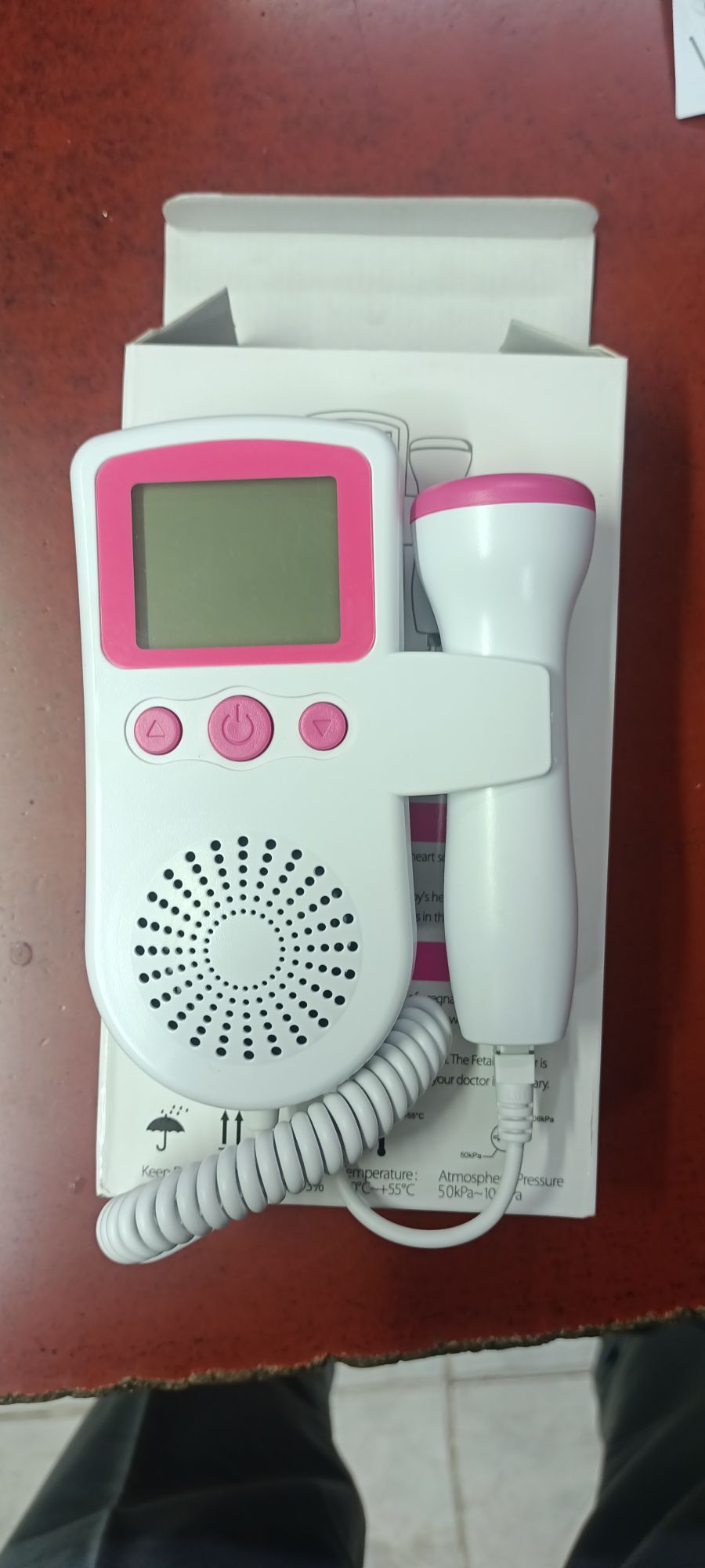 Picture of Fetal Doppler Heart Rate Monitor Baby Fetal Sound Heart Detector with LCD display