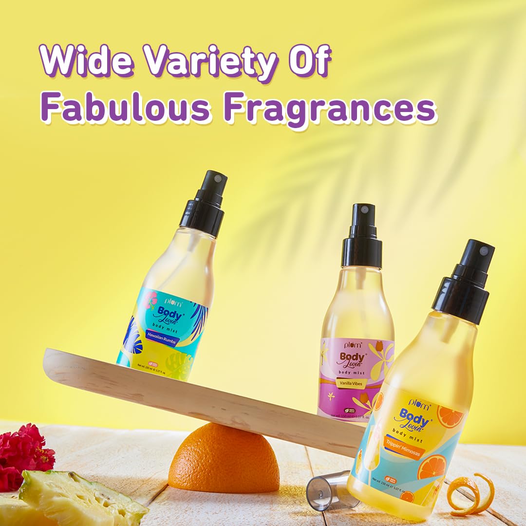 Picture of Plum BodyLovin' Vanilla Vibes Body Mist | Long Lasting Vanilla Fragrance For Women With Warm & Cozy Vanila Scent | High On Fun | Travel-Friendly Perfume Body Spray 150 ml