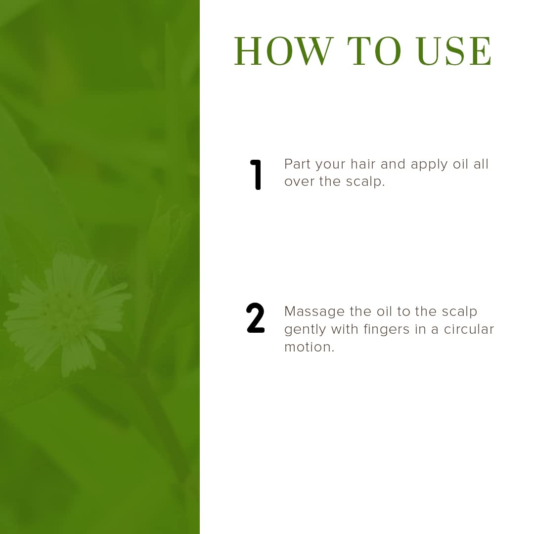 Picture of Khadi Natural Bhringraj Hair Oil For Controlling Hair Fall, Nourishing Oil For Healthy Hair Growth, Paraben & Silicone-Free Suitable For All Hair Types, 210ml