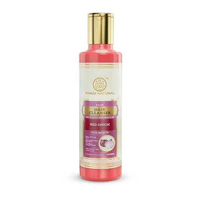 Picture of Khadi Natural Red Onion Hair Cleanser-Sulphate & Paraben Free-210 ml