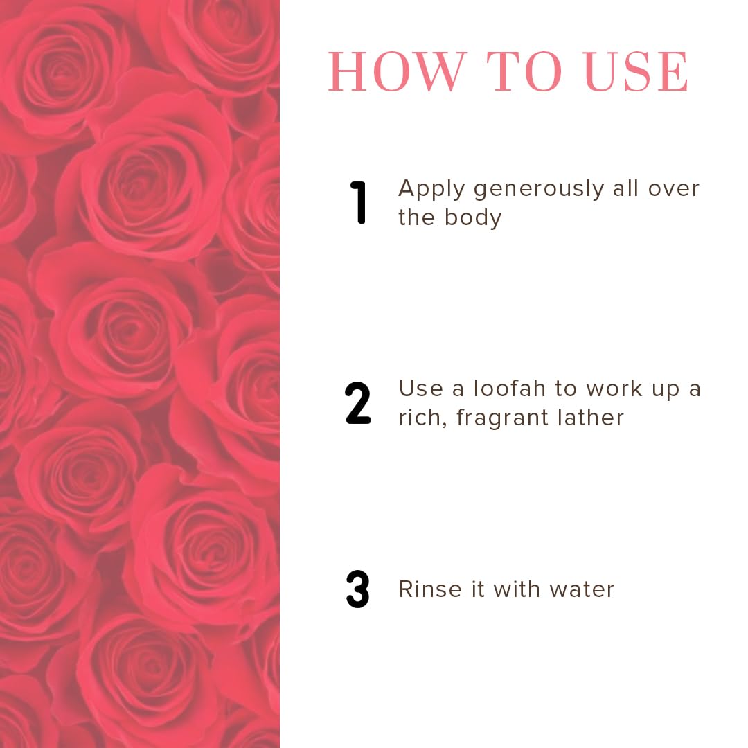 Picture of Khadi Natural Rose & Honey Body Wash| Cleaner and glowing skin| Fragrance of rose and honey|SLS & Paraben Free| Suitable for all skin types| 210ml