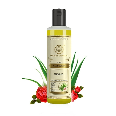 Picture of Khadi Natural Ayurvedic Herbal Face Wash | Refreshing Face Wash for Every Day Use | Face Wash for Controlling Excess Oil | Suitable for All Skin Types | 210ml