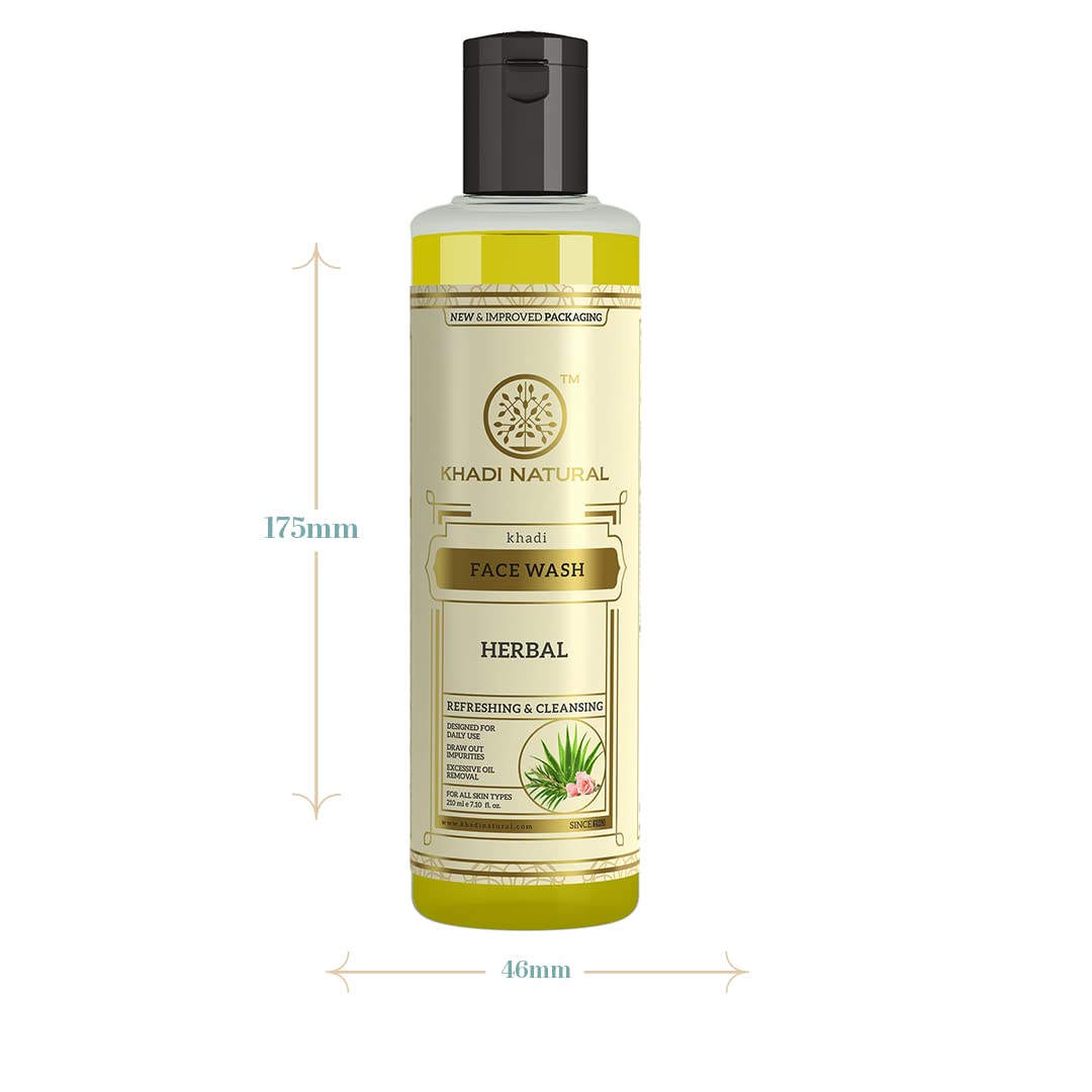 Picture of Khadi Natural Ayurvedic Herbal Face Wash | Refreshing Face Wash for Every Day Use | Face Wash for Controlling Excess Oil | Suitable for All Skin Types | 210ml