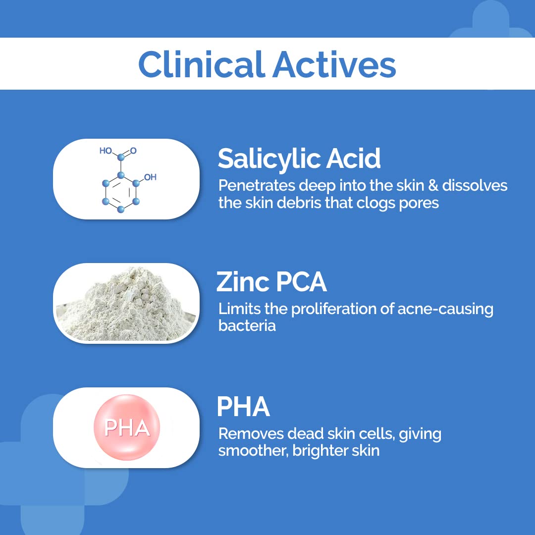 Picture of The Derma Co 1% Salicylic Acid Foaming Daily Face Wash with Salicylic Acid, Zinc PCA & PHA for Active Acne & clogged Pores - 100 ml Reduces Acne | Unclogs Pores