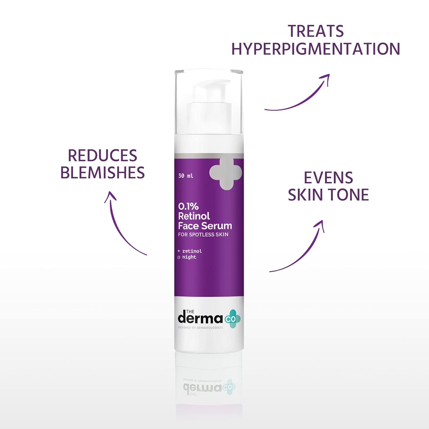Picture of The Derma Co 0.1% Retinol Serum for Younger-Looking & Spotless Skin(Discontinue)