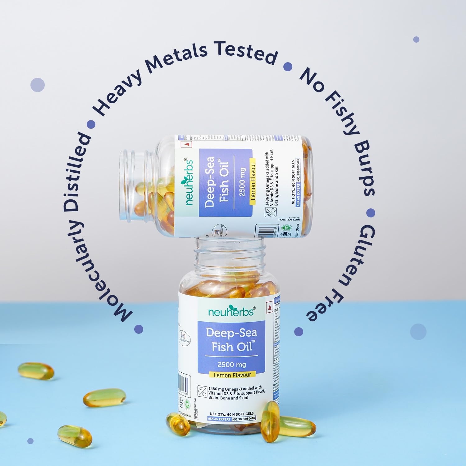 Picture of Neuherbs Deep Sea Omega 3 Fish Oil - 30 Softgel for Men and Women