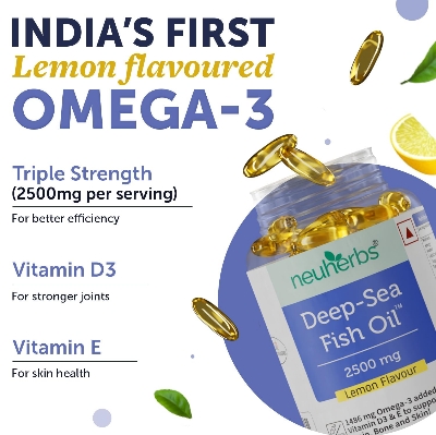 Picture of Neuherbs Deep Sea Omega 3 Fish Oil - 30 Softgel for Men and Women