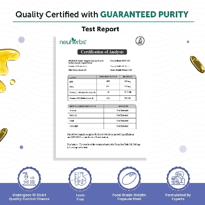 Picture of Neuherbs Deep Sea Omega 3 Fish Oil - 30 Softgel for Men and Women