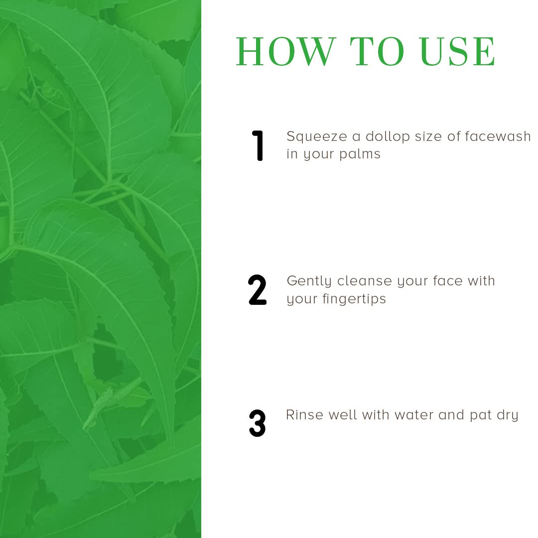 Picture of Khadi Natural Ayurvedic Neem Face Wash | Gentle Face Wash for Acne | Face Wash for Acne Prone Skin | Anti-Acne Face Wash with Neem | Paraben & Sulphate-Free | Suitable for All Skin Types 210ml