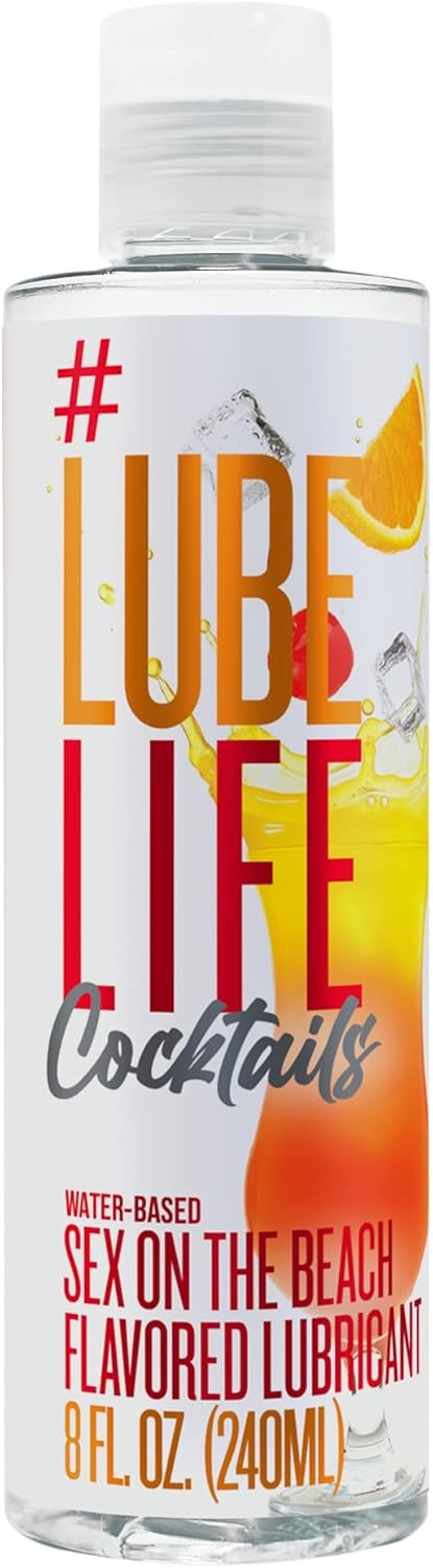 Picture of Lube Life Water-Based Fun On The Beach Flavored Lubricant, Personal Lube for Men, Women and Couples, Made without Added Sugar, 8 Fl Oz