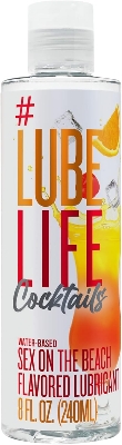 Picture of Lube Life Water-Based Fun On The Beach Flavored Lubricant, Personal Lube for Men, Women and Couples, Made without Added Sugar, 8 Fl Oz