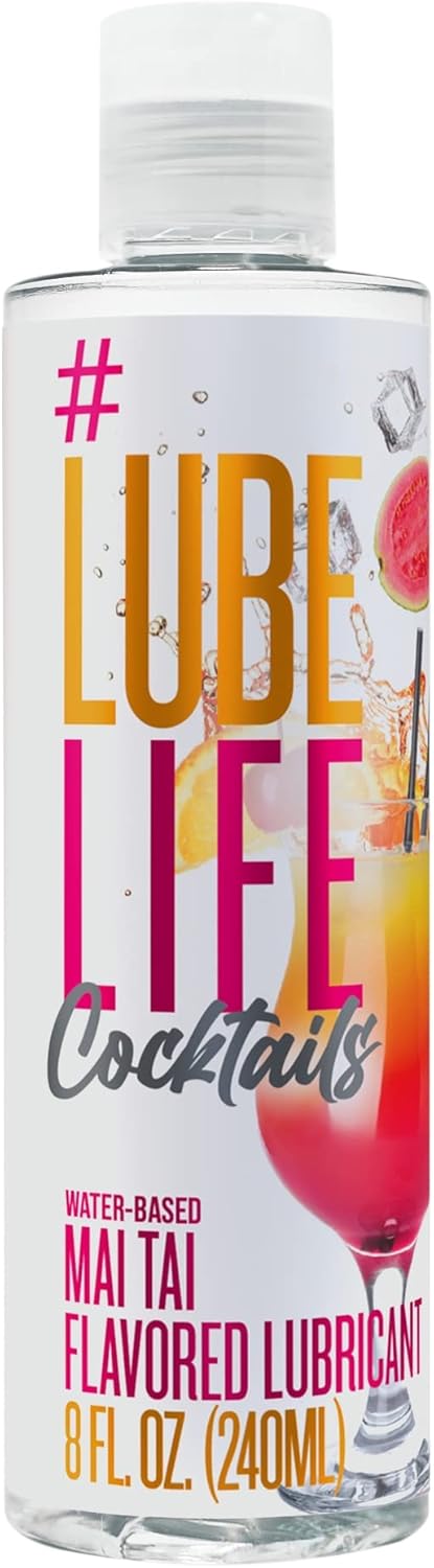 Picture of Lube Life Water-Based Mai Tai Flavored Lubricant, Personal Lube for Men, Women and Couples, Made without Added Sugar, 8 Fl Oz