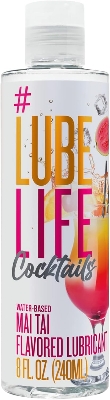 Picture of Lube Life Water-Based Mai Tai Flavored Lubricant, Personal Lube for Men, Women and Couples, Made without Added Sugar, 8 Fl Oz
