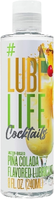 Picture of Lube Life Water-Based Piña Colada Flavored Lubricant, Personal Lube for Men, Women and Couples, Made without Added Sugar, 8 Fl Oz