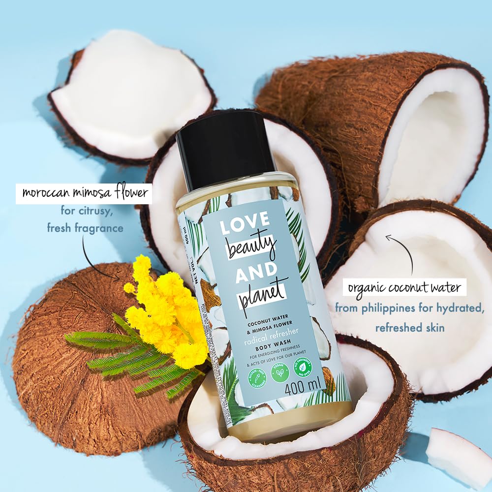 Picture of Love Beauty & Planet Coconut Water & Mimosa Flower Hydrating Body WashINatural Shower Gel for Soft Skin,200ml