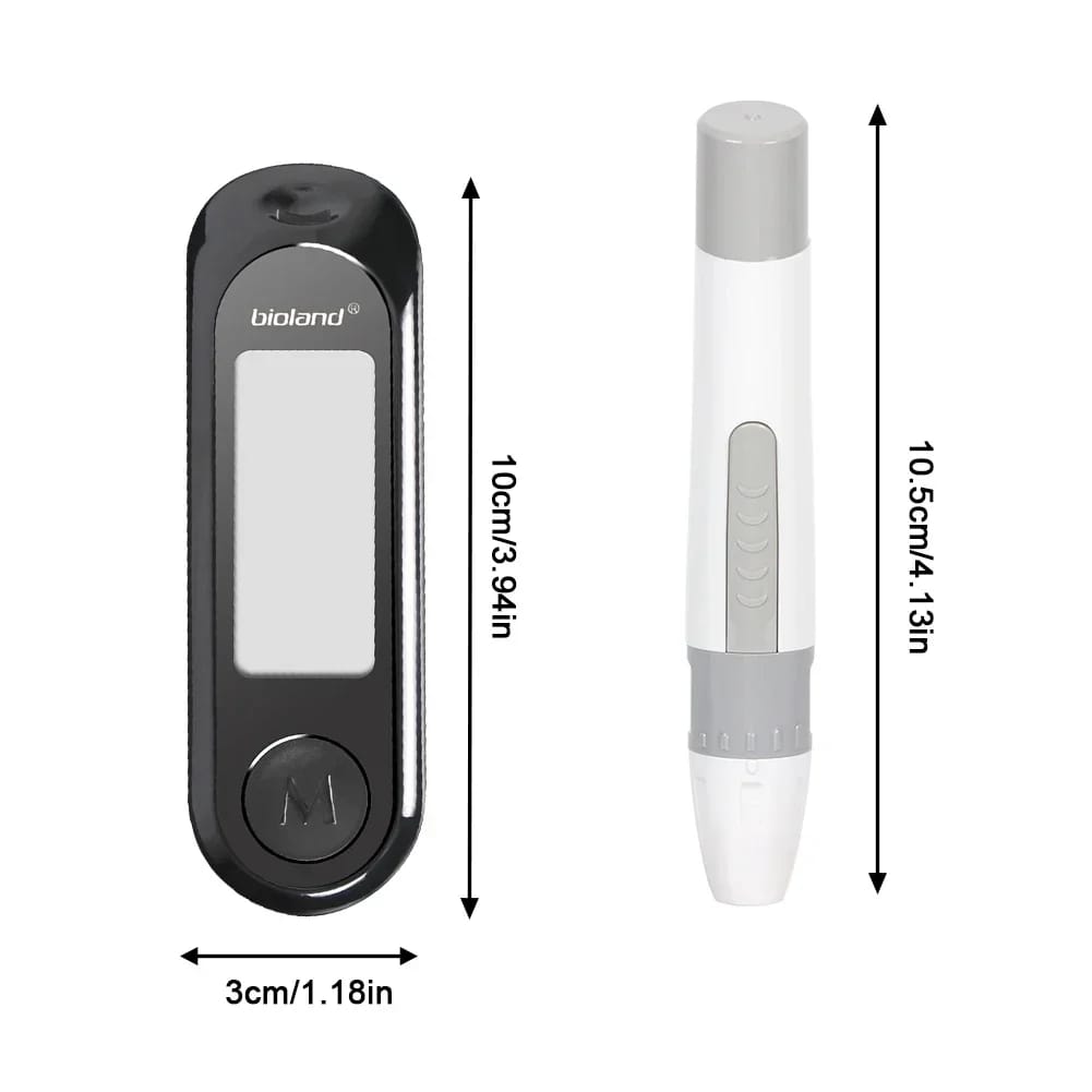 Picture of Blood Glucose Meter, Diabetes Testing Kit, Lancet Machine, Sugar Meter, Glucometer, 10 Test Strips, 5S, Get Data Fast