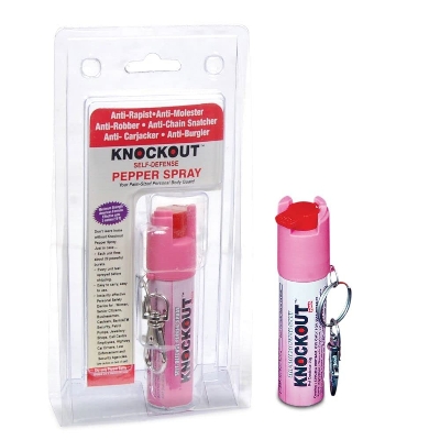 Picture of Knockout Pepper Spray for Self Defence with Key Ring - Powerful Pocket Size Multi Shot Long Range Self Defense