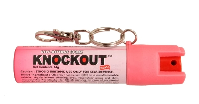 Picture of Knockout Pepper Spray for Self Defence with Key Ring - Powerful Pocket Size Multi Shot Long Range Self Defense