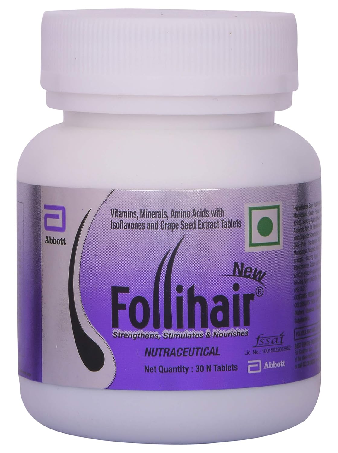 Picture of Follihair New Nutraceutical Pack of 30N Tablets
