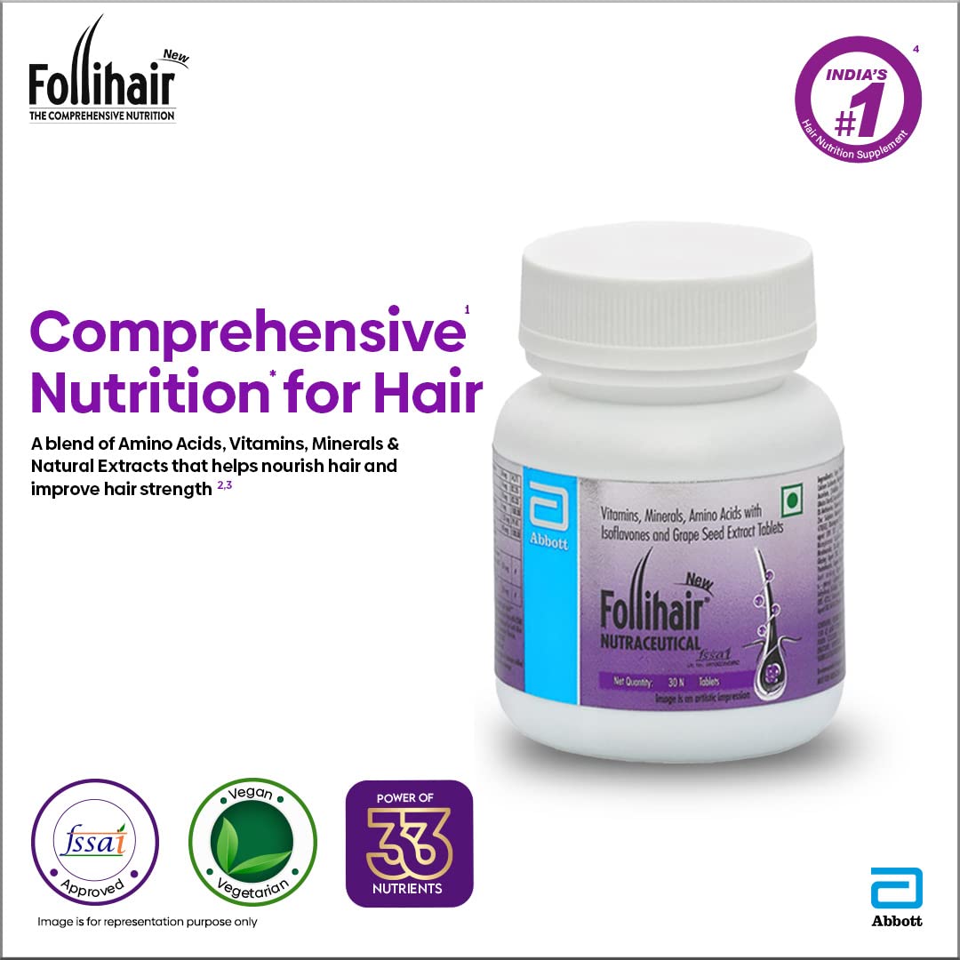 Picture of Follihair New Nutraceutical Pack of 30N Tablets