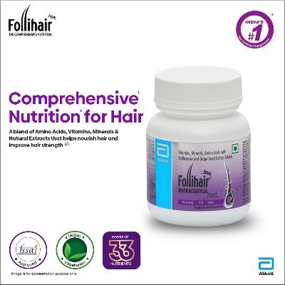 Picture of Follihair New Nutraceutical Pack of 30N Tablets