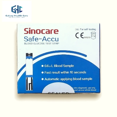 Picture of Sinocare Safe accu Test Strips 50Pcs,Blood Glucose Sugar Test