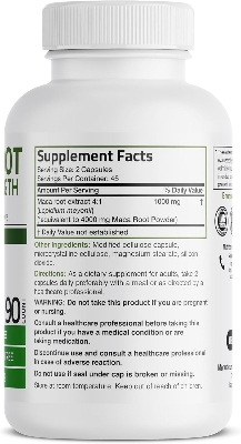 Picture of Bronson Maca Root Extra Lepidium Meyenii, Non-GMO, 90 Vegetarian Capsules