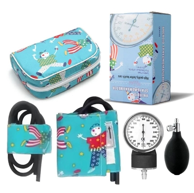 Picture of Manual Medical Blood Pressure Monitor for Child, Infant, Neonate, Pediatric, BP Cuff Manometer, Arm, Aneroid Sphygmomanometer