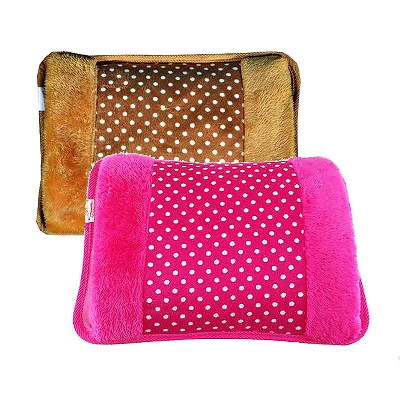 Picture of Electric heating gel pad (COMBO - PACK OF 2) hot water bag, heating bag electric Gel, Electric Hot Water bag for pain relief with soft velvet hand pocket - Hot Water Bag - Hot Water Bag