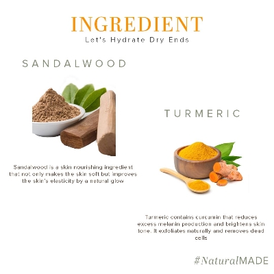 Picture of Khadi Natural Sandal & Turmeric Herbal Body Wash | Herbal Body Wash for Healthy & Clear Skin | Body Wash for Reducing Tanning | Paraben & SLS Free | Suitable for All Skin Types 210ml