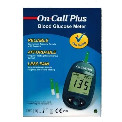 Picture of On Call Plus Glucometer with 10 FREE strips from ACON USA