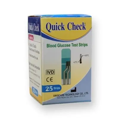 Picture of Quick Check Blood Glucose Test Strip 25's Pack