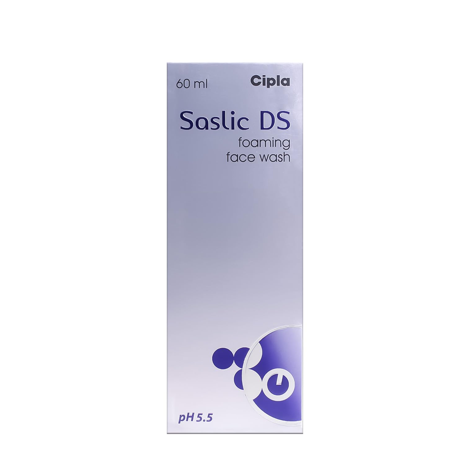 Picture of Cipla Saslic DS Foaming Face Wash | 2% Salicylic Acid | Acne Prevention | Pore Unclogging Formula for Clear Skin | 60ml