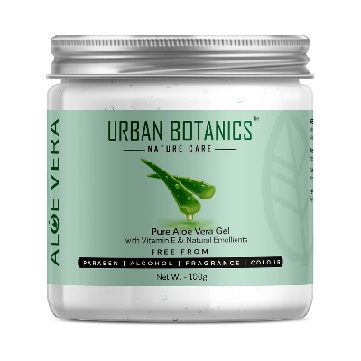 Picture of UrbanBotanics® Pure Aloe Vera Skin/Hair Gel With Vitamin E & Natural Emollients (Paraben Free), 100g