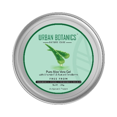Picture of UrbanBotanics® Pure Aloe Vera Skin/Hair Gel With Vitamin E & Natural Emollients (Paraben Free), 100g
