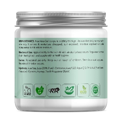 Picture of UrbanBotanics® Pure Aloe Vera Skin/Hair Gel With Vitamin E & Natural Emollients (Paraben Free), 100g