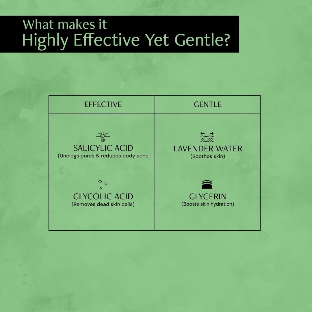 Picture of Deconstruct 1% Salicylic Acid Body Wash with 2% Glycolic Acid | Prevents Body Acne, Rough & Bumpy skin | Deeply cleanses skin | Shower gel for Women & Men- 200ml