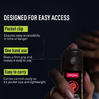 Picture of sirona Self Defence Pepper Spray for Woman Safety - 55 ML