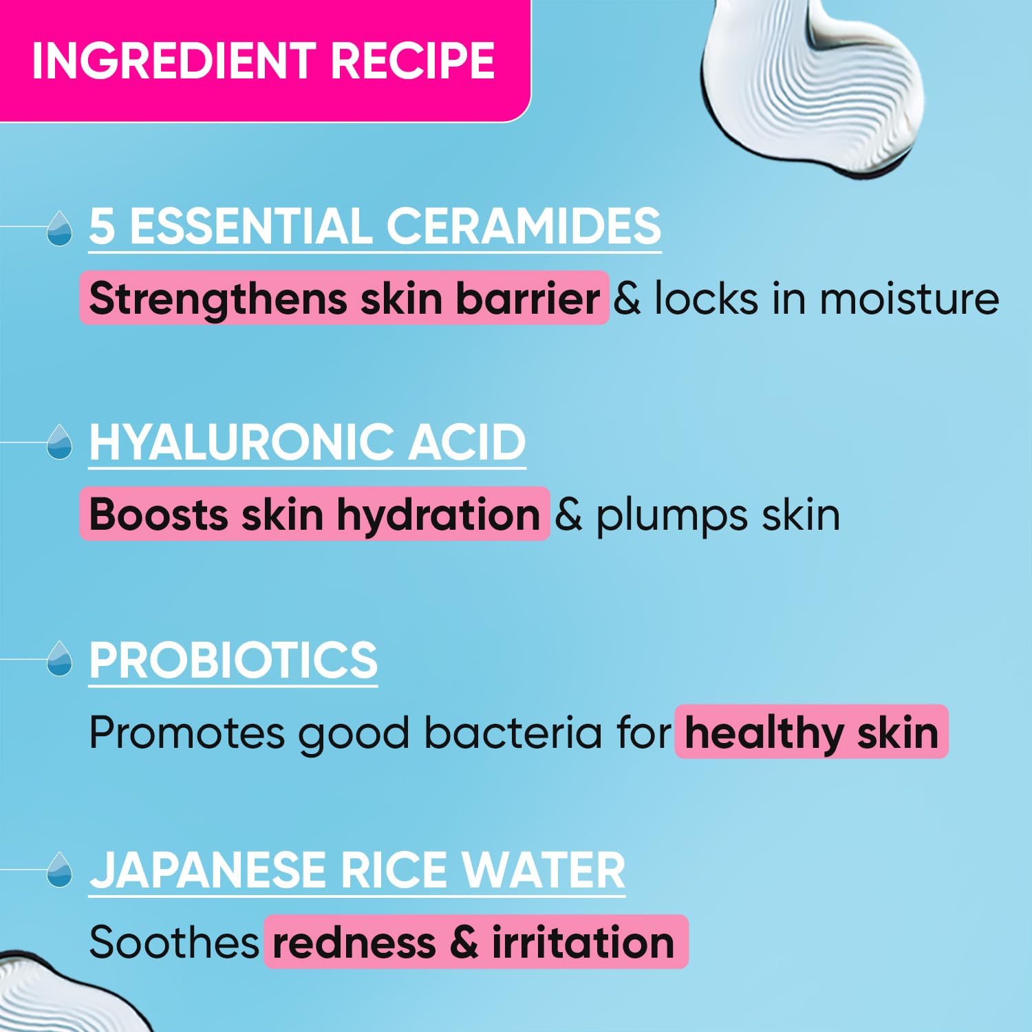 Picture of Dot & Key Ceramides Moisturizer with Hyaluronic for Intense Moisturizing and Skin Strengthening-175 gram