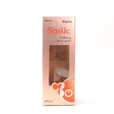 Picture of Cipla Saslic Foaming Face Wash | pH 5.5 | Salicylic acid | Acne Prone Skin | Oily skin | 60ml