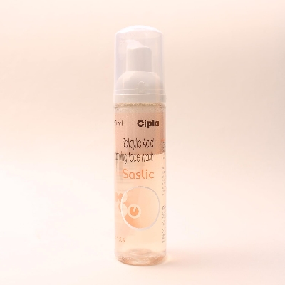 Picture of Cipla Saslic Foaming Face Wash | pH 5.5 | Salicylic acid | Acne Prone Skin | Oily skin | 60ml