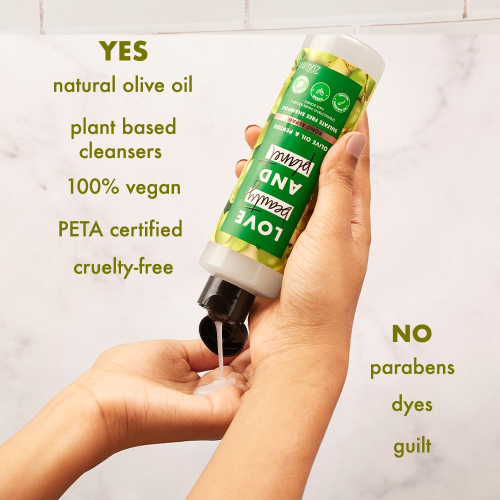 Picture of Love Beauty & Planet Lbp Olive Oil & Peptide Bond Repair Shampoo|No Sulfates,No Paraben, 200Ml