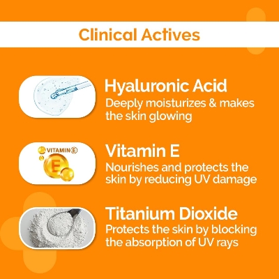 Picture of The Derma Co. 1% Hyaluronic Quick-Absorbing Sunscreen Spray |Hyaluronic Acid & Vitamin E | SPF 50 & PA++++ | No White Cast | Hydrating Fluid | Easy Reapplication | Face & Body | All Skin Types-100 ml