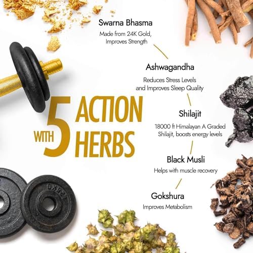 Picture of Kapiva Shilajit Gold Resin - 10g | Helps in boosting Stamina | Contains 24 Carat Gold | 100% Ayurvedic