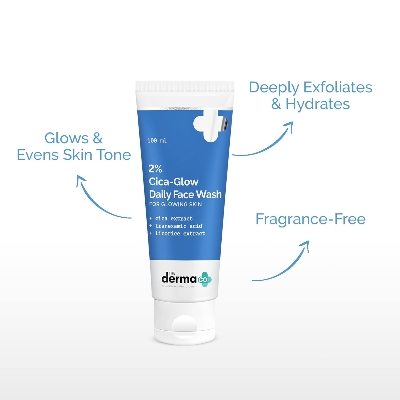 Picture of The Derma Co 2% Cica-Glow Daily Face Wash with Tranexamic Acid & Licorice Extract for Glowing Skin - 100ml